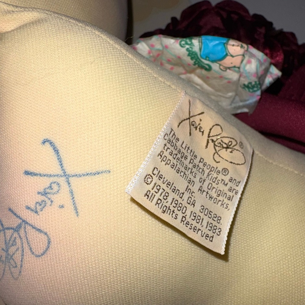 Vintage 1985 Xavier Soft sculpture cabbage patch Kid Doll With original Papers - Picture 3 of 3